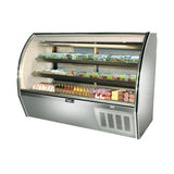 High Deli Case, Curved Glass, Self-contained, Leader