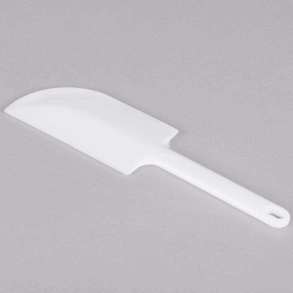 White Plastic Bowl Scraper - 6.5 x 4