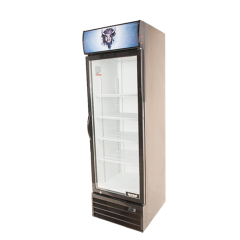 Reach-In Glass Door Refrigerator, Bison