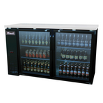 Glass Door Back Bar Refrigerator 60", Migali