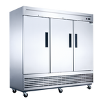 Triple Door Bottom Mount Reach In Freezer, Dukers 83"