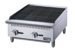 Charbroiler Gas Countertop, Dukers 24"