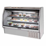 High Deli Case, Curved Glass, Self-contained, Leader