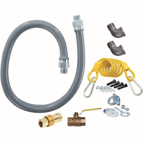 Gas Quick Disconnect Kit Grey