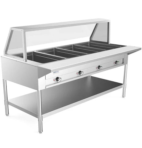 Hot Food Table, electric, with sneeze guard