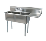 Two Compartment Sink with Drain Board PROMO