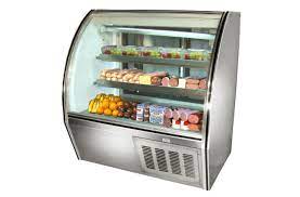 High Deli Case, Curved Glass, Self-Contained, Leader