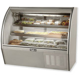 High Deli Case, Curved Glass, Self-Contained, Leader