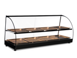 Curved Glass Heated Display Case, Countertop