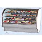 Curved Glass Bakery Case, Self-Contained,Leader,