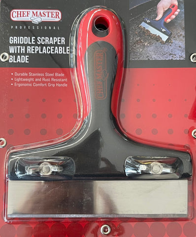 Griddle Scraper With Replaceable Blade
