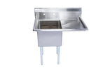 One Compartment Sink with Drain Board